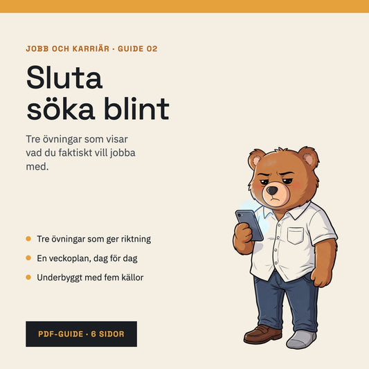 Sluta söka blint