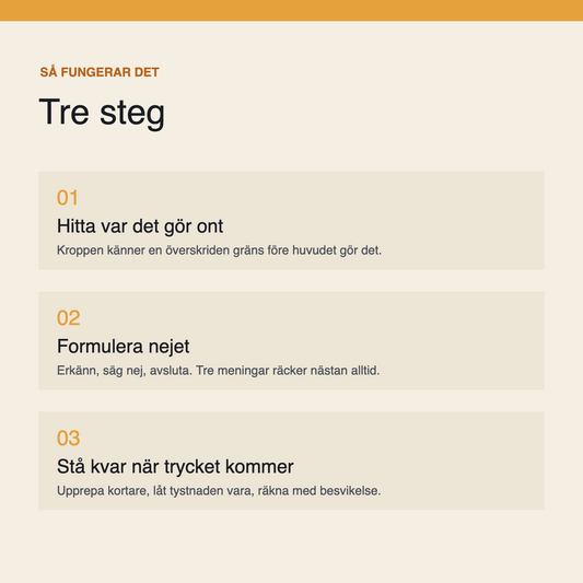 Sätt gränser