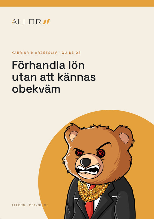 Hur förhandlar man sitt lön?